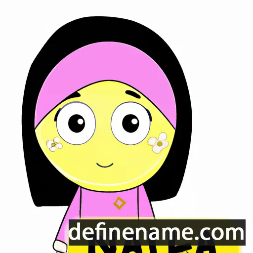 cartoon of the name Najla