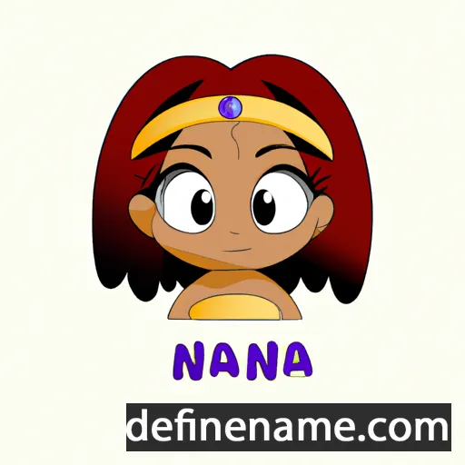 cartoon of the name Nanaia