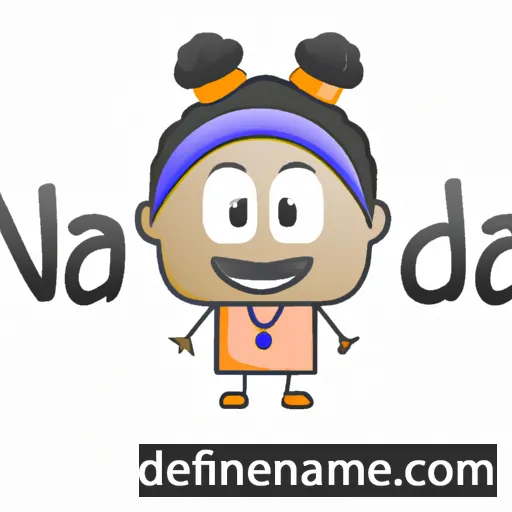 cartoon of the name Nanda