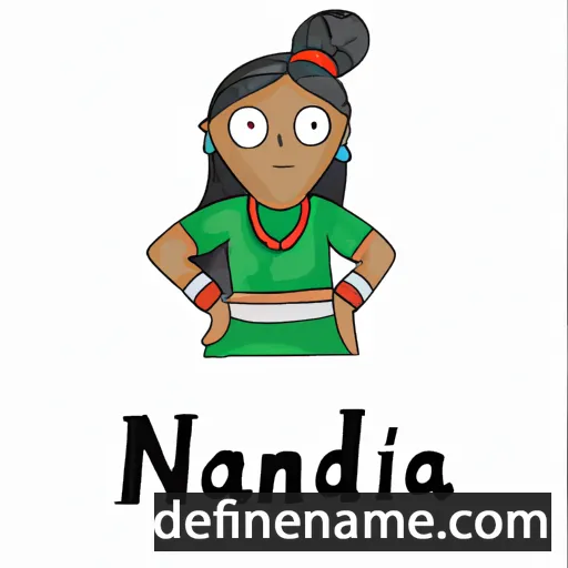 cartoon of the name Nandita