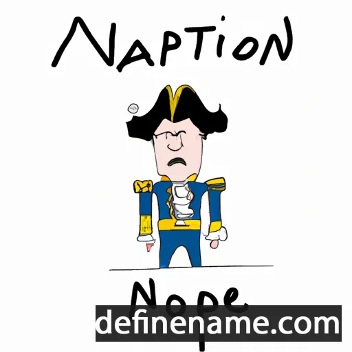 cartoon of the name Napoléon