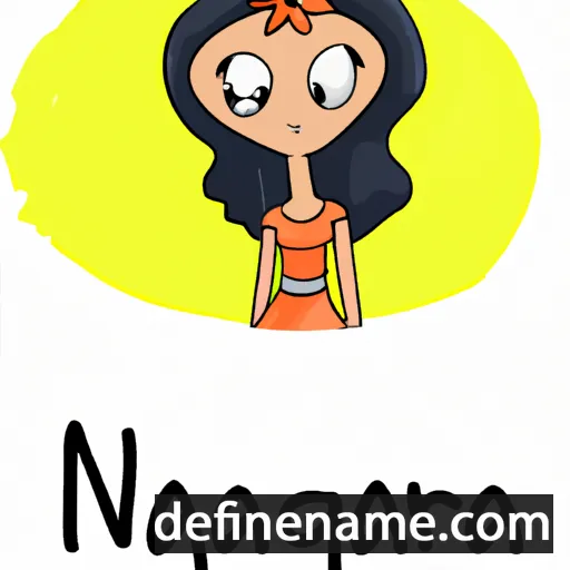 cartoon of the name Nargiza