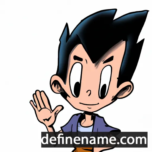 cartoon of the name Naruhito