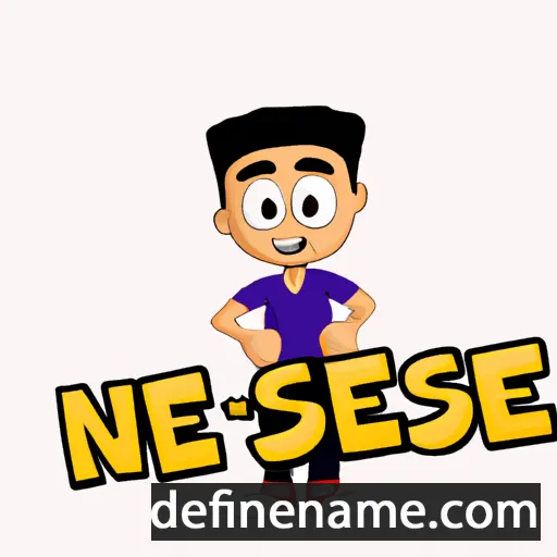 cartoon of the name Naseem