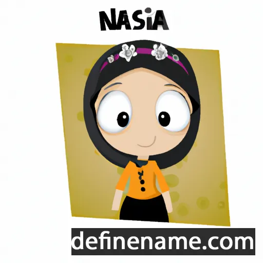 cartoon of the name Nasira