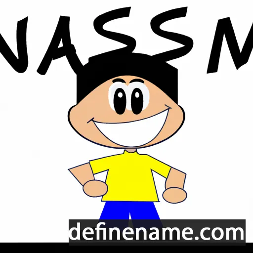 cartoon of the name Nassim