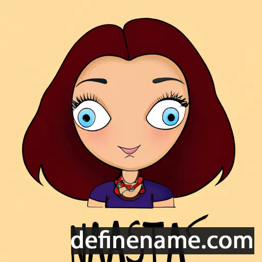 cartoon of the name Nastia