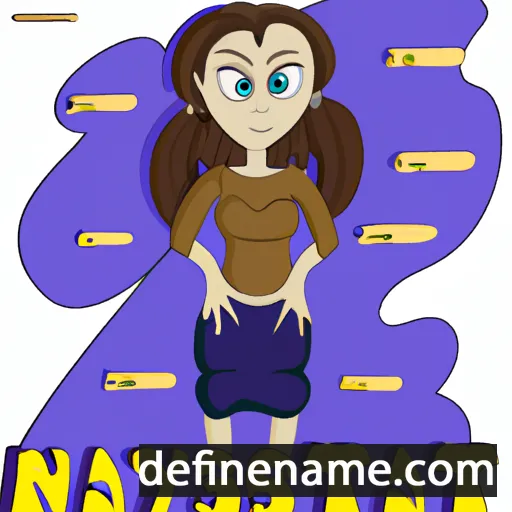 cartoon of the name Nastya