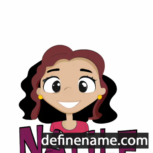 cartoon of the name Natálie