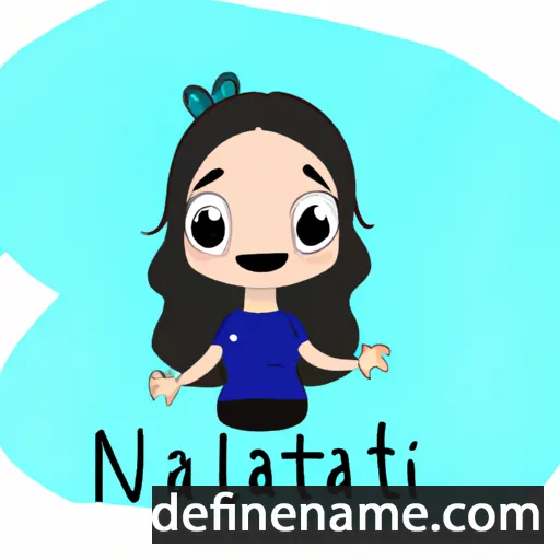 cartoon of the name Natàlia