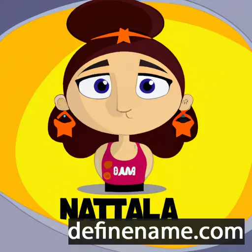 cartoon of the name Natallia