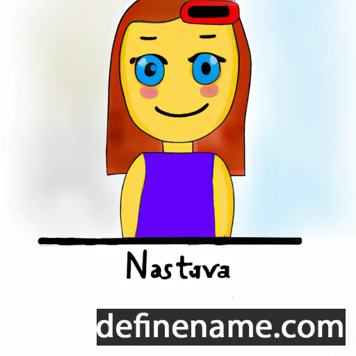 cartoon of the name Nataša