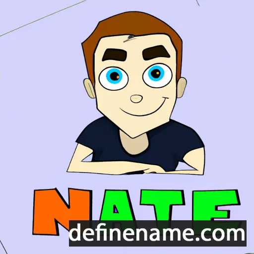 cartoon of the name Nate