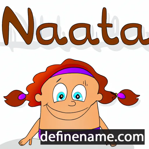 cartoon of the name Natela