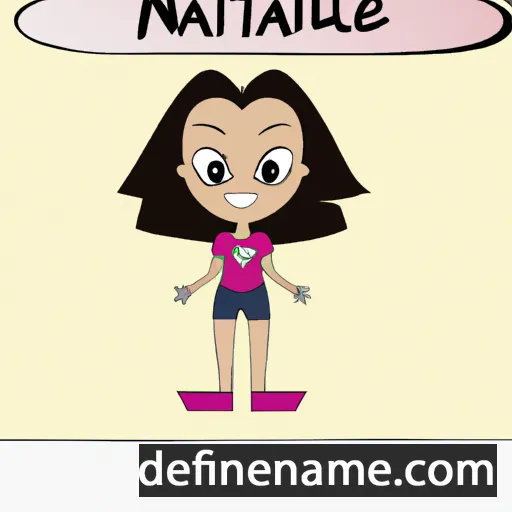 cartoon of the name Nathália