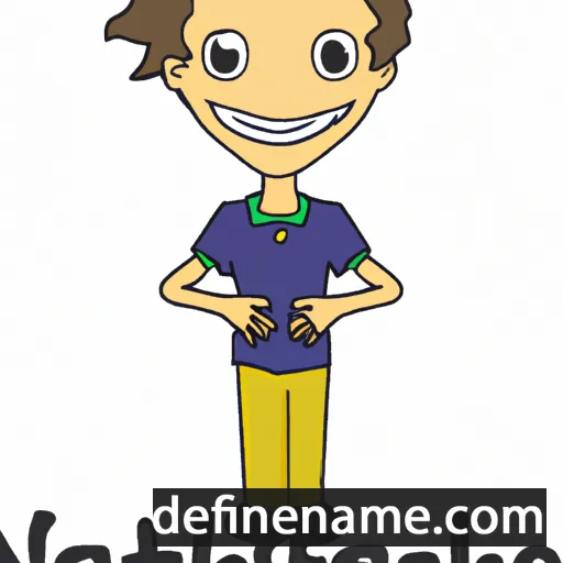 cartoon of the name Nathanael