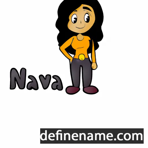 cartoon of the name Nava