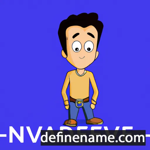 cartoon of the name Navdeep