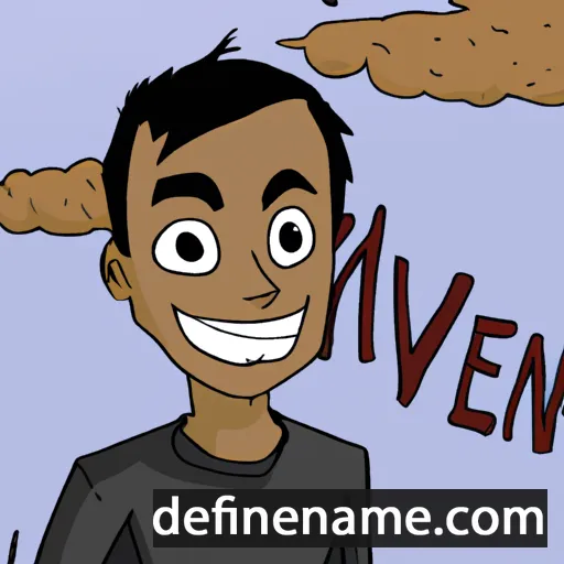 cartoon of the name Naveen