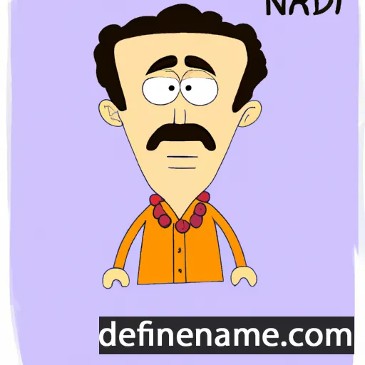 cartoon of the name Navid