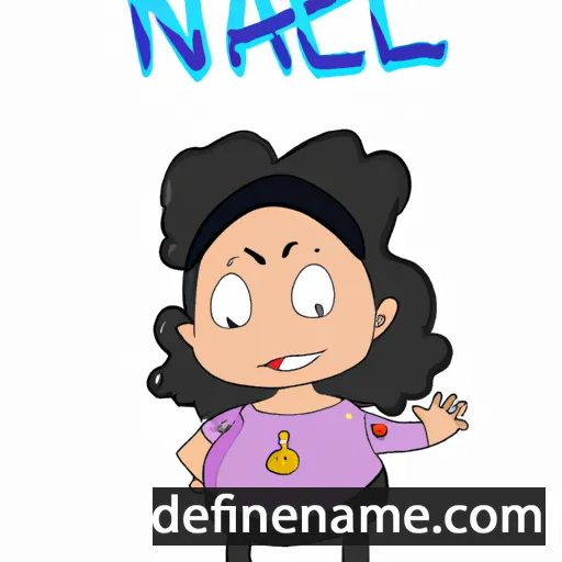 cartoon of the name Nawel