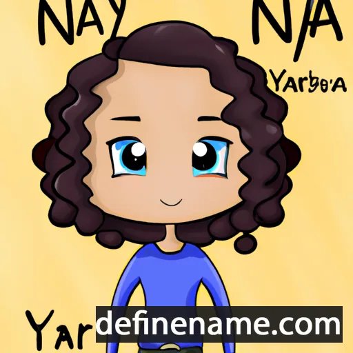 cartoon of the name Nayara