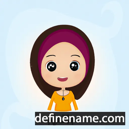 cartoon of the name Nazia