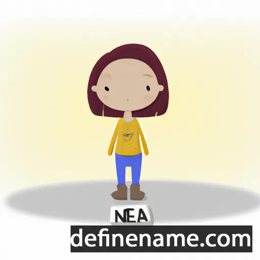 cartoon of the name Neea