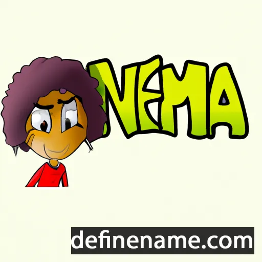 cartoon of the name Neema