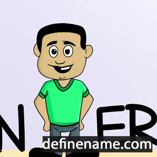 cartoon of the name Neeraj