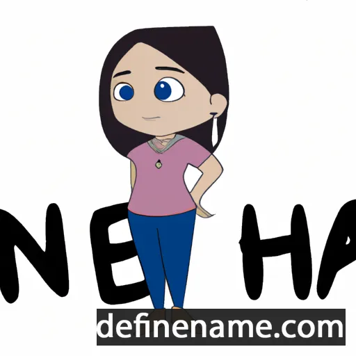 cartoon of the name Neha