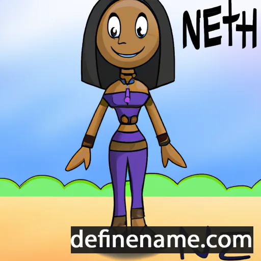 cartoon of the name Neith