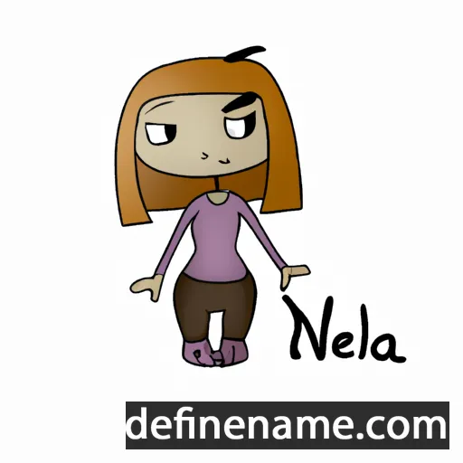 cartoon of the name Nejla