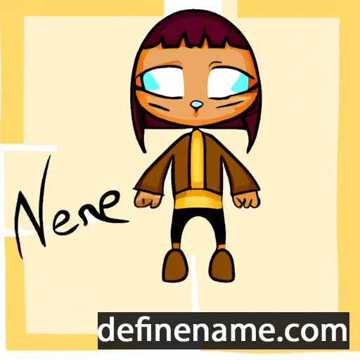 cartoon of the name Nekane