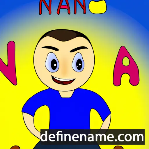 cartoon of the name Nemanja