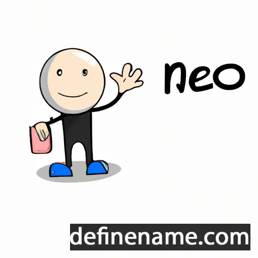 cartoon of the name Neo