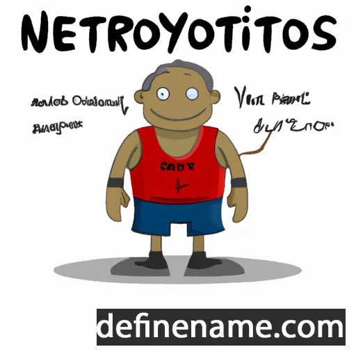 cartoon of the name Neofytos