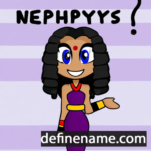 cartoon of the name Nephthys