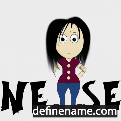 cartoon of the name Neşe