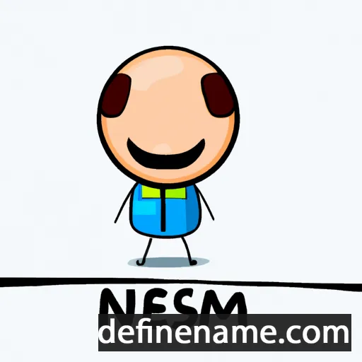 cartoon of the name Nesim