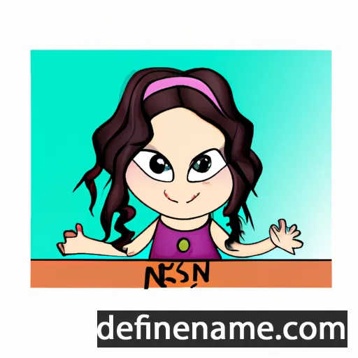 cartoon of the name Nesrîn