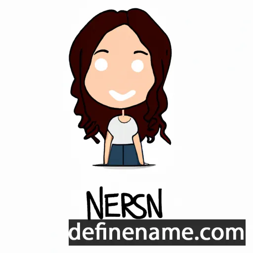 cartoon of the name Nesrin