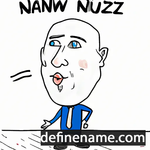 cartoon of the name Netanyahu