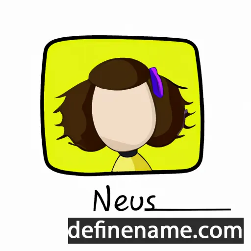 cartoon of the name Neus