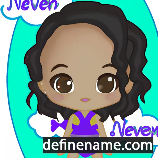 cartoon of the name Nevaeh