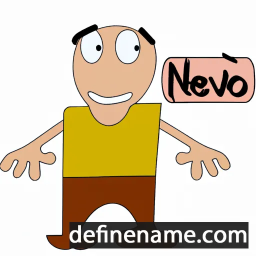 cartoon of the name Nevio