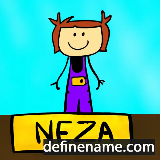 cartoon of the name Neža