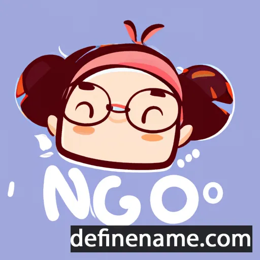 cartoon of the name Ngọc