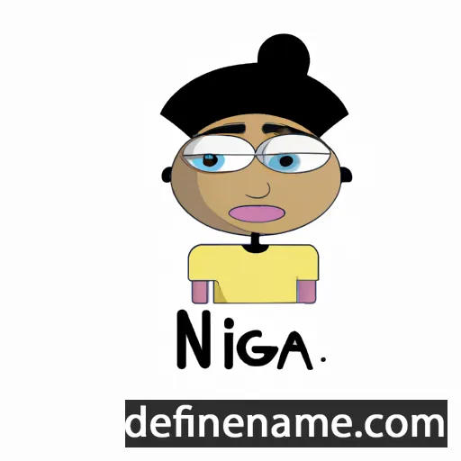 cartoon of the name Nîga