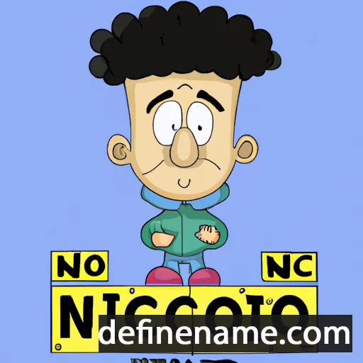 cartoon of the name Niccolò